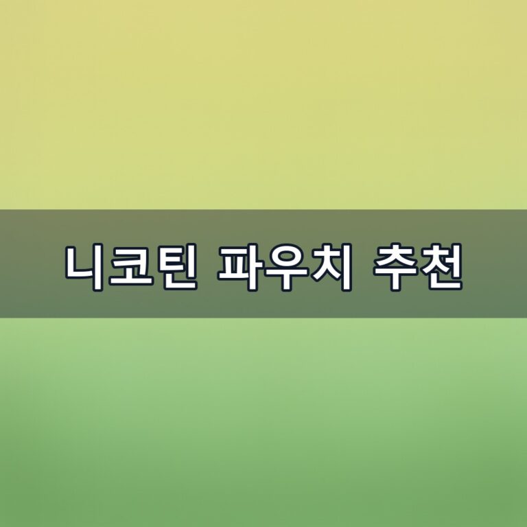 니코틴 파우치 추천