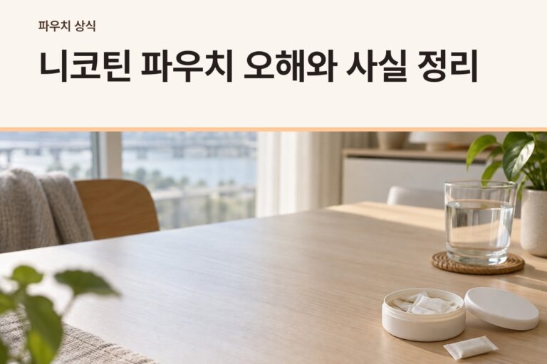 니코틴 파우치 오해와 사실